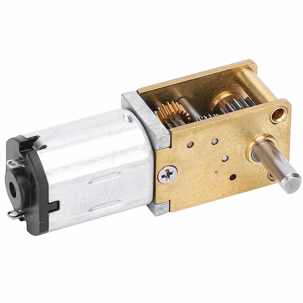 Mini metalowy silnik przekładniowy mikroelektryczny wentylator silnik N20 DC12 V Redukcja prędkości CW/CCW mikrosilnik (DC12V27RPM)
