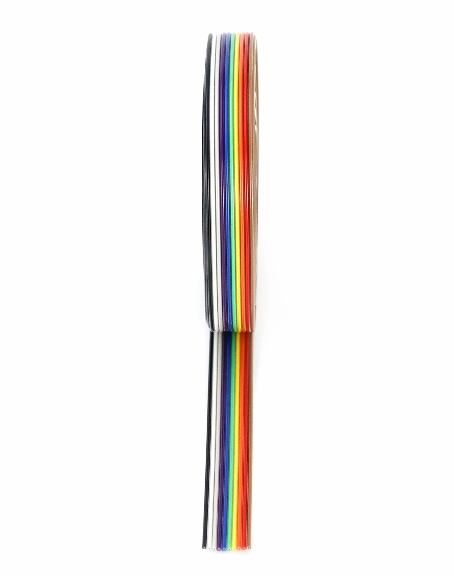 QWORK Kabel Wstążkowy Połączeniowy 10-Stykowy, Raster 1,27 mm, Złącza Nagłówkowe 2,54 mm, 6 m