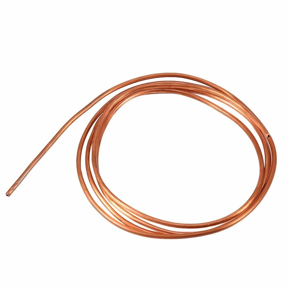 Hilitand 2 m miękka rura miedziana rura miedziana OD 4 mm x ID 3 mm do instalacji wodno-kanalizacyjnych, agregat zanurzeniowy, używany do produkcji instrumentów magnetycznych lub mierników