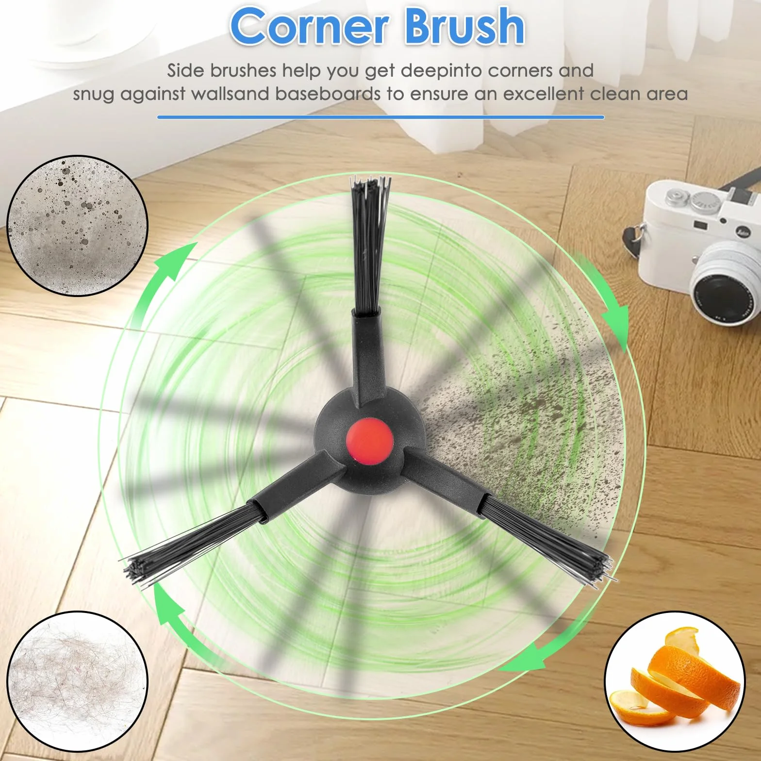 (20 sztuk) Omni S1 Pro części zastępcze kompatybilne z eufy Omni S1 Pro Robot Cleankus, zestaw akcesoriów, 2 gumowe szczotki wałkowe, 2 mopy wałkowe, 6 bocznych szczotek, 5 torb na kurz, 5 filtrów