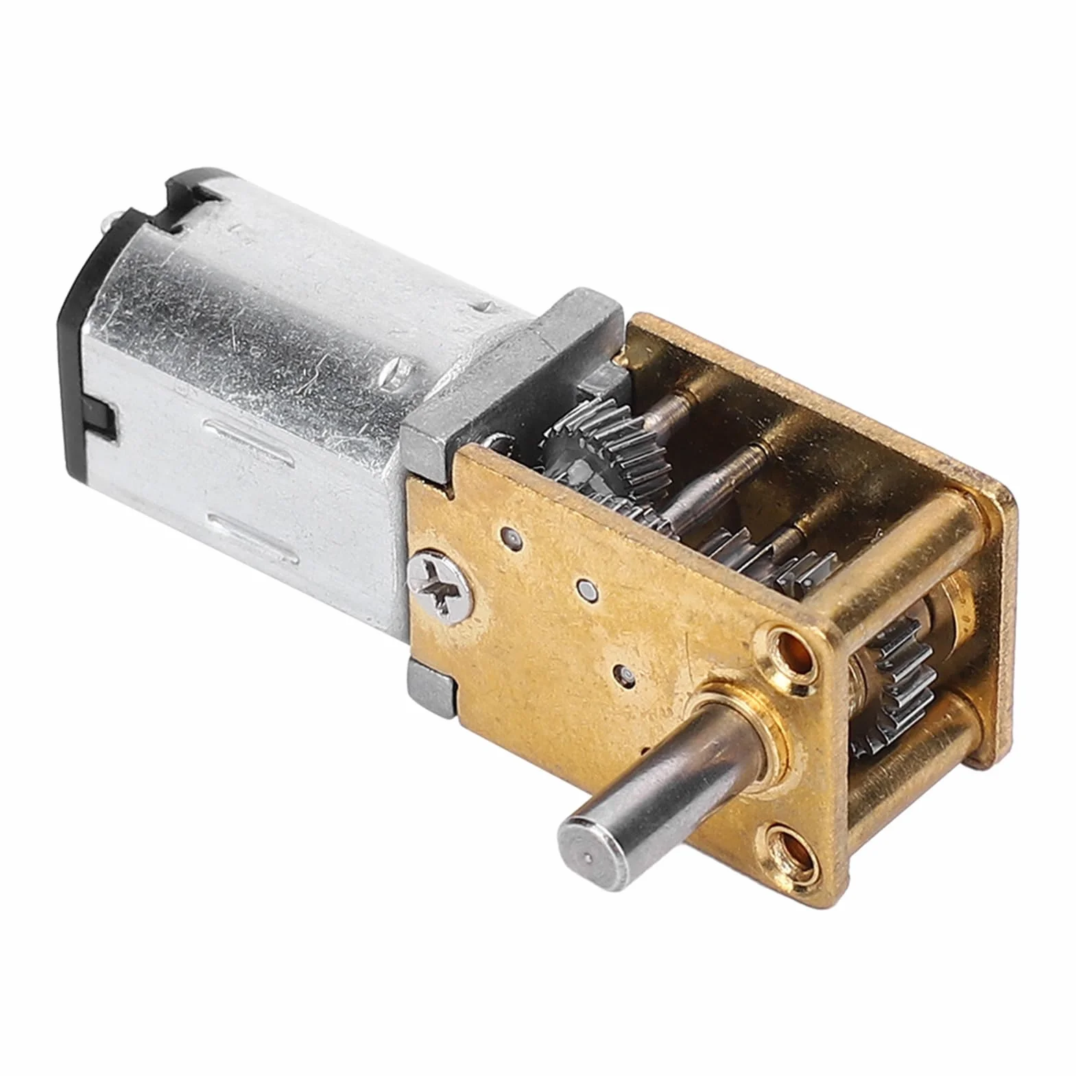 Mini Silnik Skrzyni Biegów, Mikro Silnik Redukcyjny Prądu Stałego Mikro Reduktor Przekładni ślimakowej Szczotka do Samochodu RC Model Robota Zabawka z Silnikiem (DC6V 70RPM)