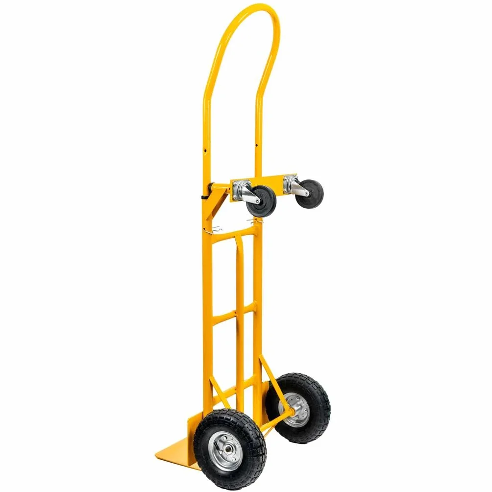Mega-M Wózek transportowy 2 w 1 250KG rozkładany żółty
