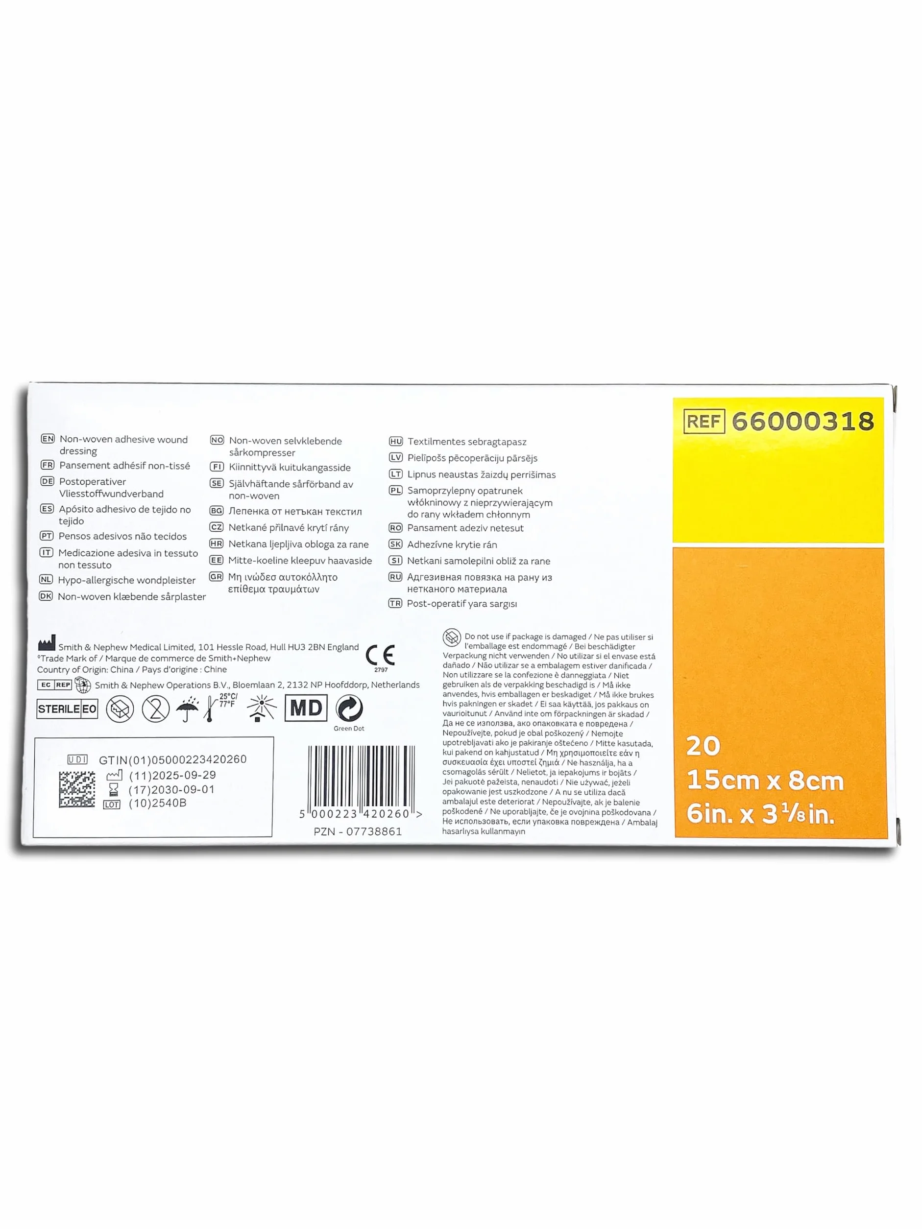 Primapore 66000318 Verbände, 15 cm x 8 cm (20-er pack)