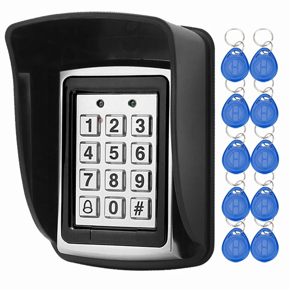 LIBO Wodoodporna klawiatura kontroli dostępu RFID 125 kHz z 10 pilotami