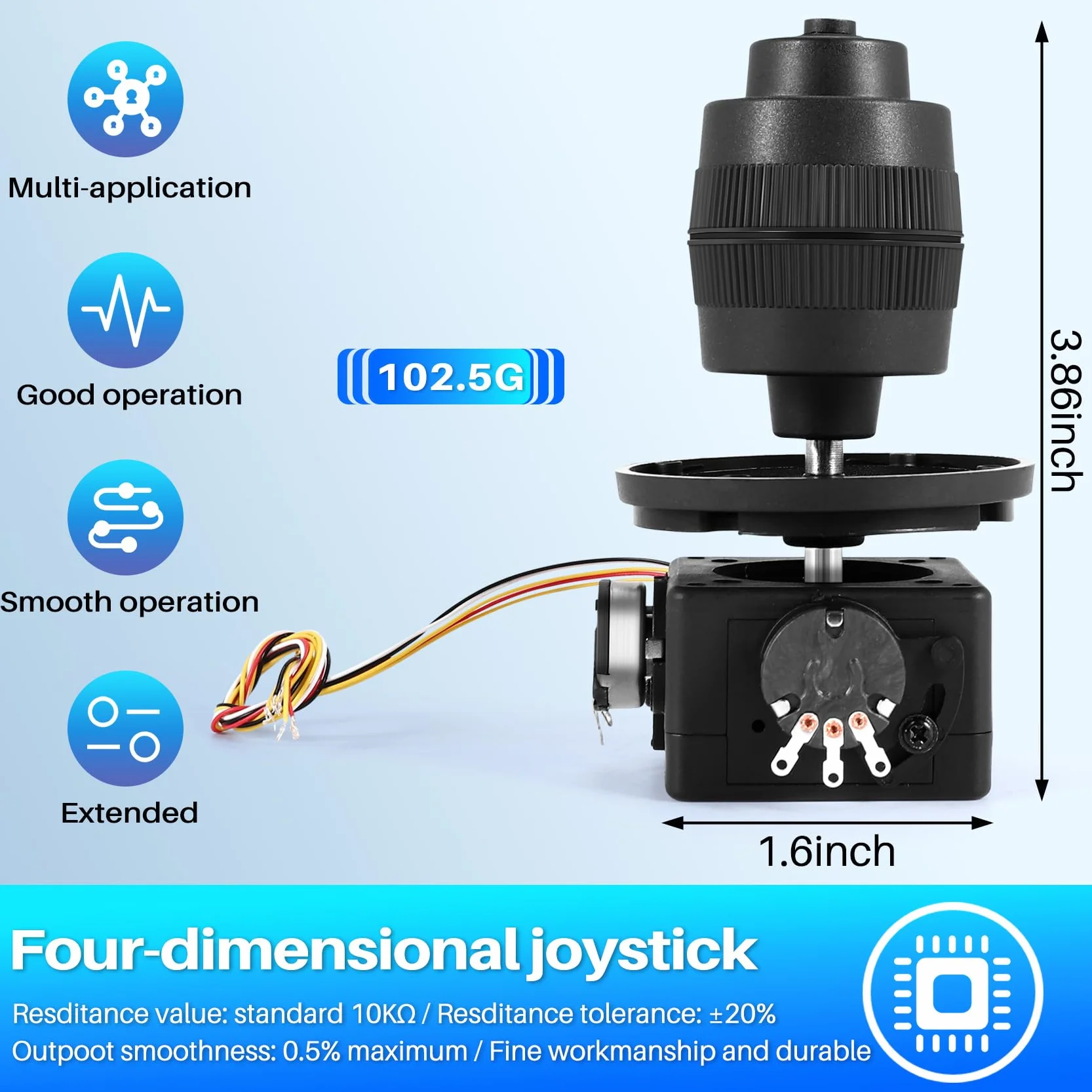 Potencjometr 4-osiowy joystick sterowanie przyciskiem do -D400X-R4 10K 4D zalakowany potencjometr kołyskowy