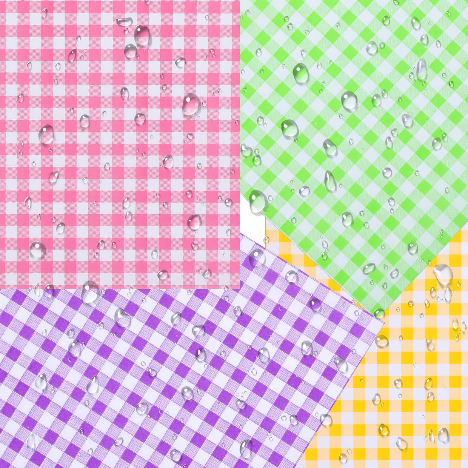 200 szt. woskowanych arkuszy papieru delikatesowego, 18 x 18 cm, zestaw różnorodnych wkładek do kosza na żywność, 4 kolory, okłady papieru kanapkowego, odporne na tłuszcz, arkusze do pakowania