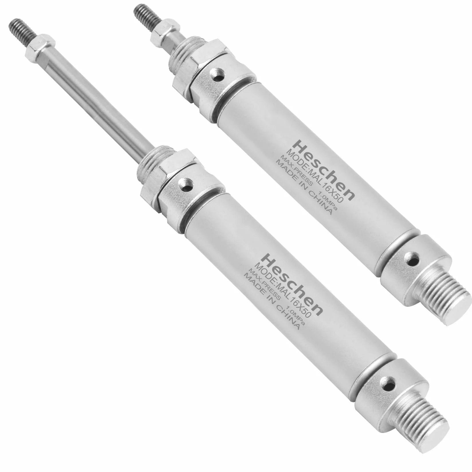 Heschen cylinder pneumatyczny MAL 16-50 M5 16mm 50mm dwustronne działanie