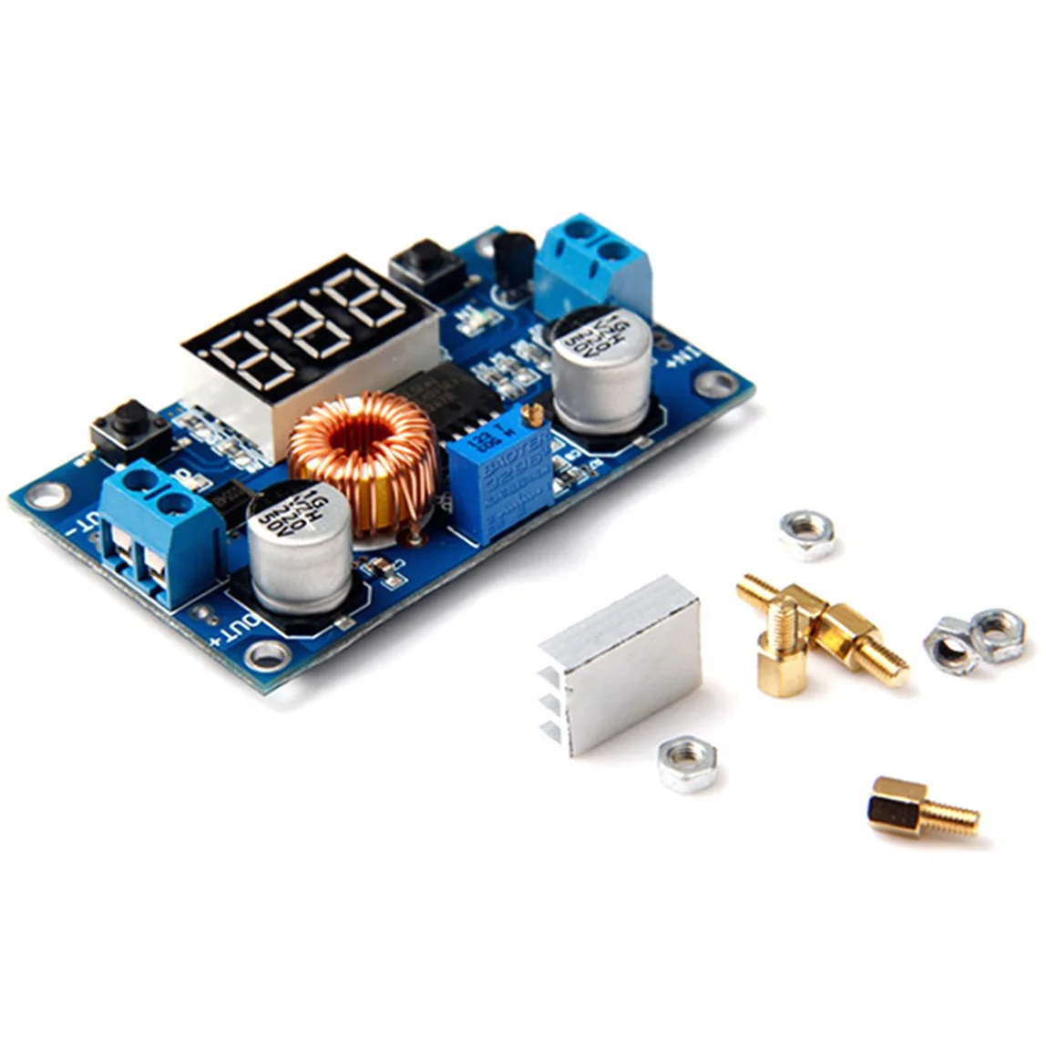 Moduł zasilania DC-DC Step Down 4V-38V do 1,25V-36V 5A woltomierz regulowany