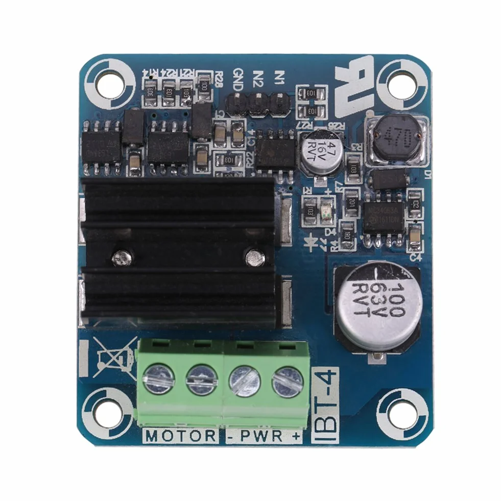 Moduł sterownika silnika prądu stałego MOSFET H Bridge 5 V-15 V 50A wysokoprądowy PWM z chłodnicą