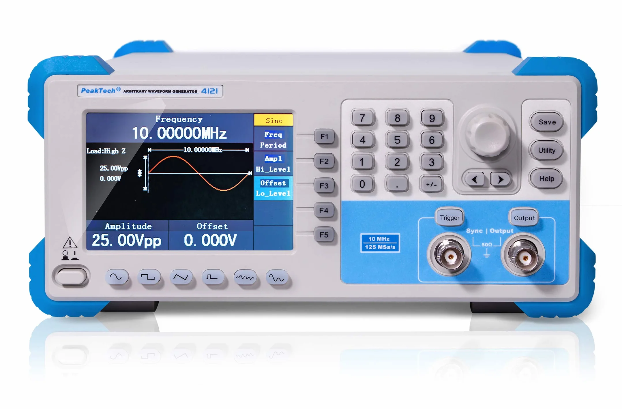 PeakTech P 4121 Generator sygnałów arbitralnych 1 µHz - 10 MHz TFT