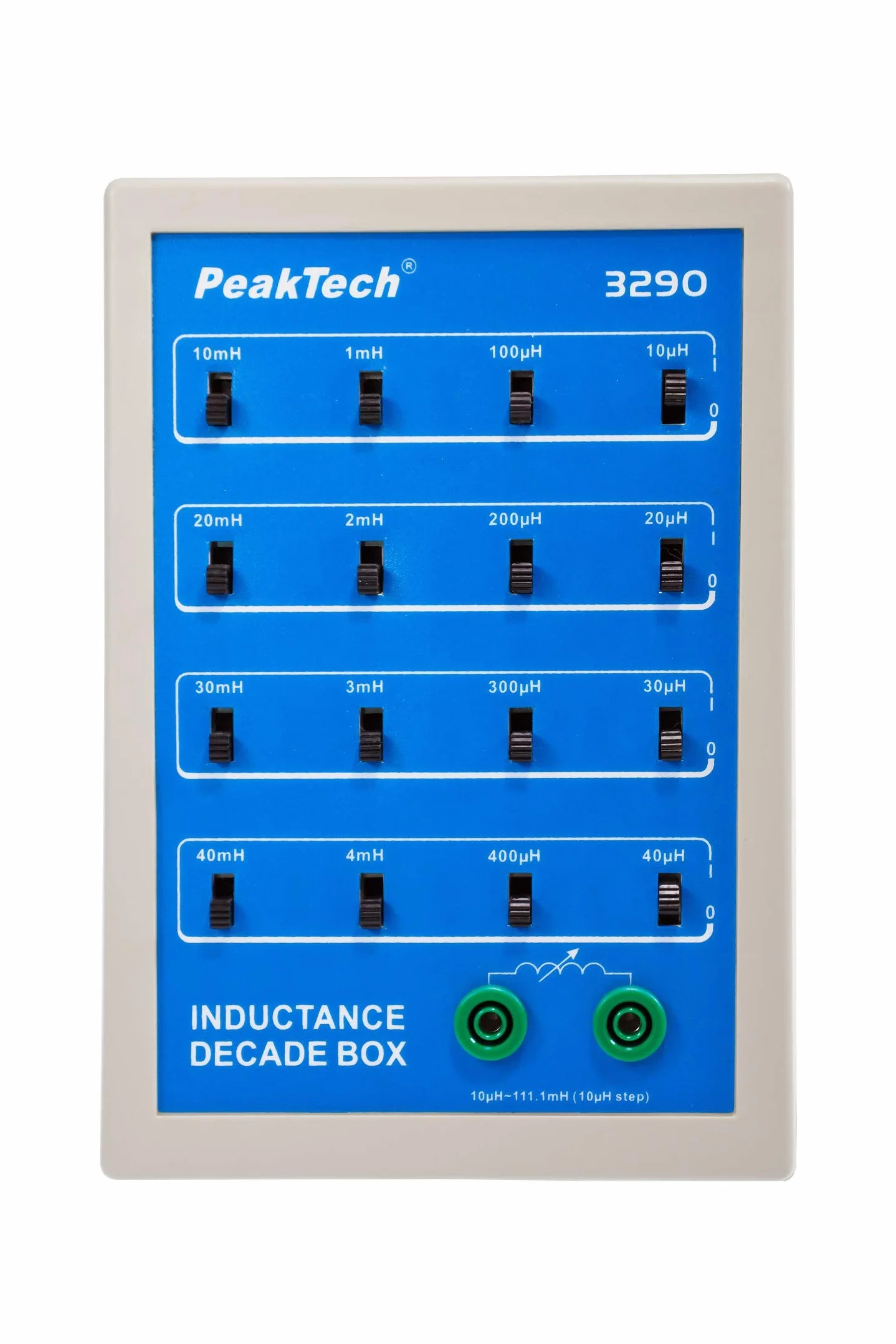 PeakTech Dekada indukcyjności z przełącznikiem suwakowym, wysoka dokładność