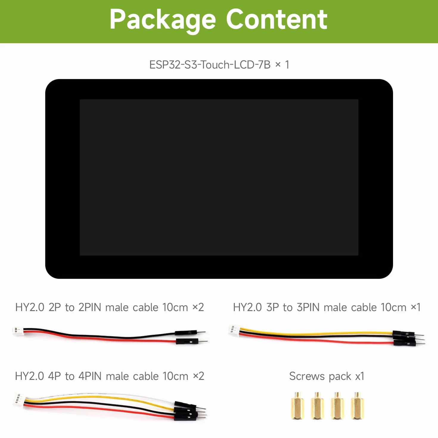 Waveshare ESP32-S3 Development Board 7inch LCD 1024x600 Touch Wi-Fi BT