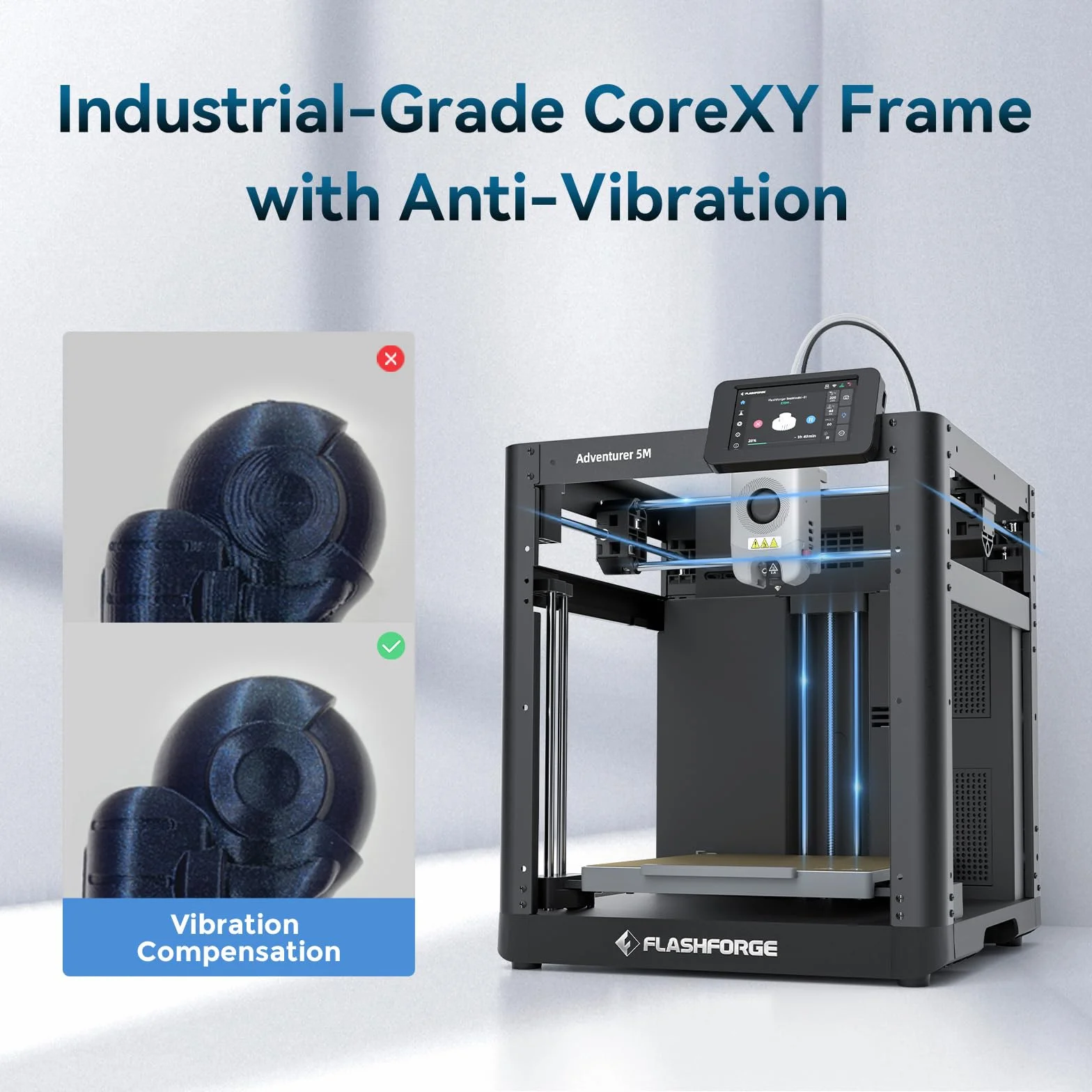 Flashforge Drukarka 3D Adventurer 5M 600 mm/s 220 x 220 x 220 mm