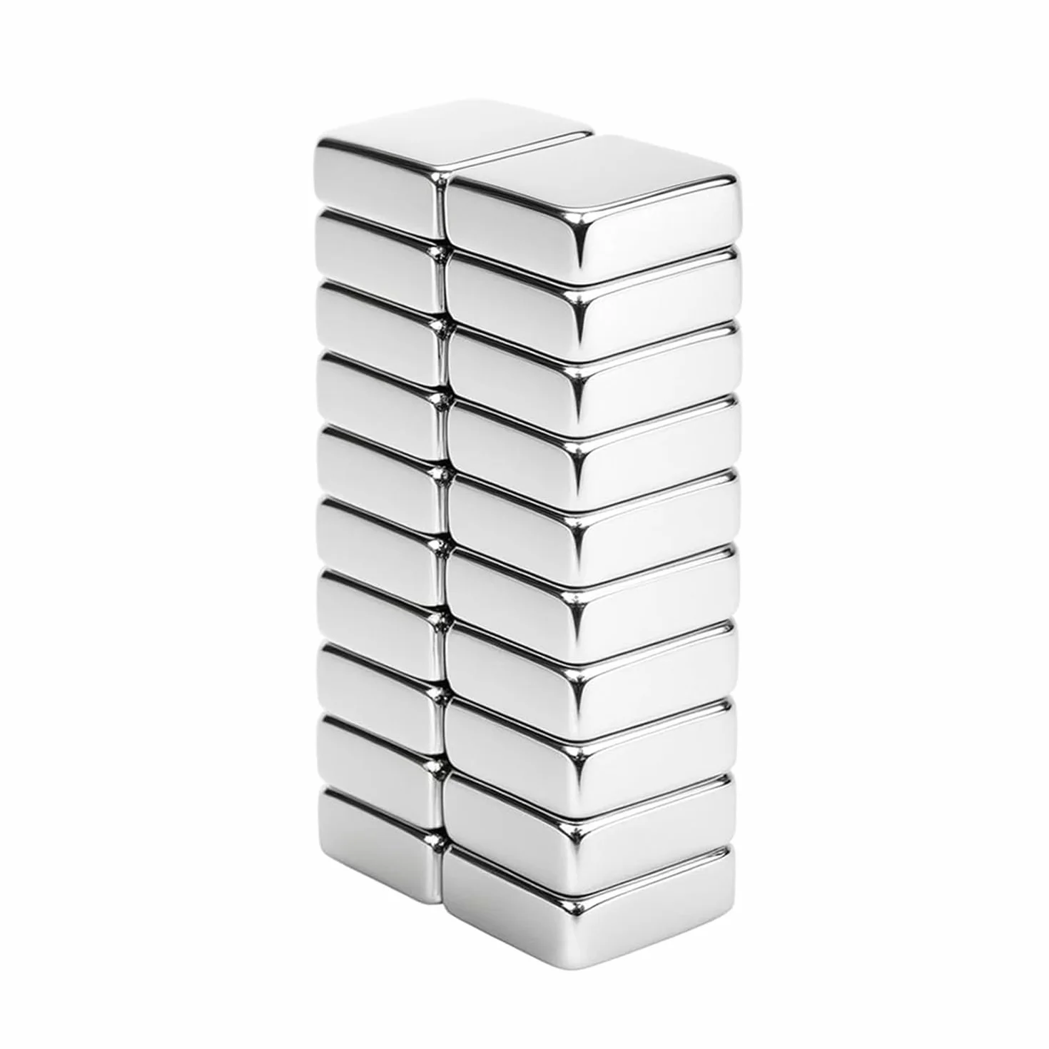 Yizhet Magnesy, 20 sztuk, bardzo mocne magnesy do użytku domowego, 10x4mm, do tablicy magnetycznej, suchościeralnej, korkowej, na lodówkę itd. (10 x 4 mm)