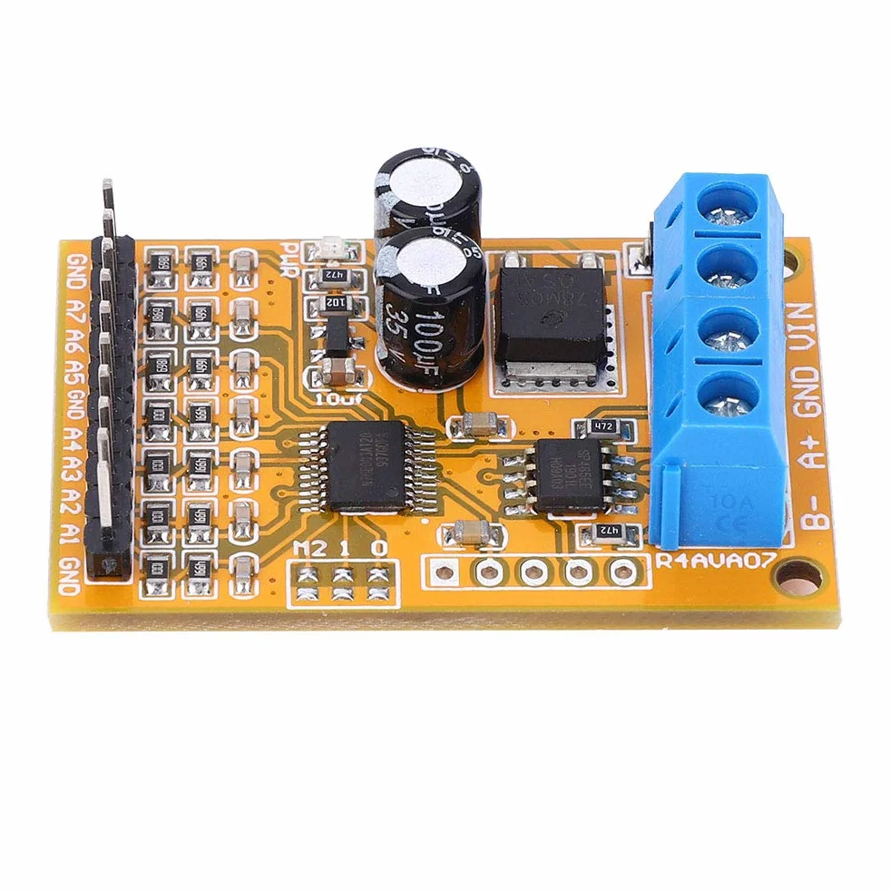7-kanałowy Modbus RTU Analogowy Próbnik Napięcia z ADC, Funkcje 03 i 06, Moduł Wejścia Analogowego R4AVA07