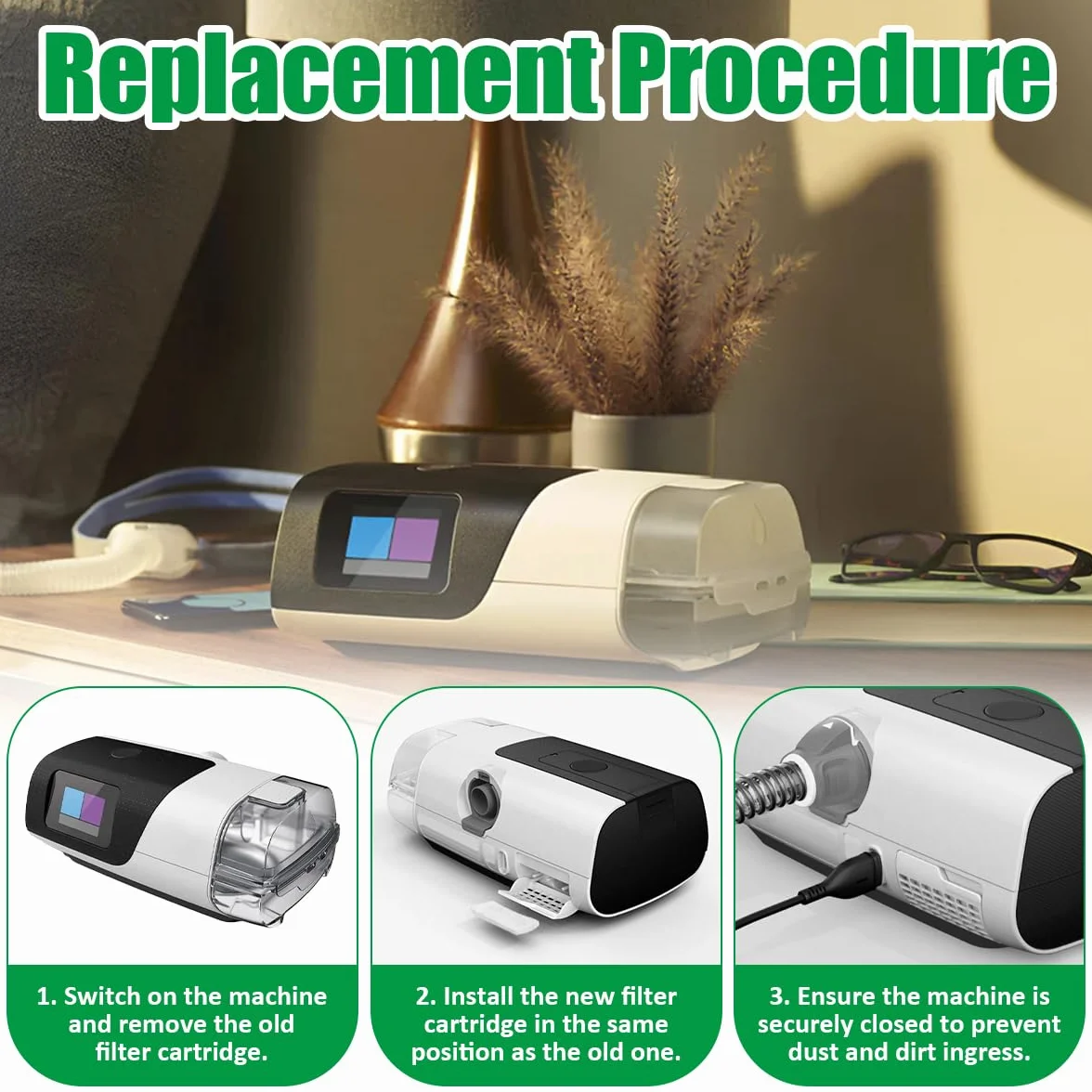 30 sztuk filtrów Premium Cpap, jednorazowe filtry powietrza, filtry do aparatów Cpap, ochrona przed drobnym pyem, filtry przeciwpykowe, jednorazowe filtry powietrza, do akcesoriów Airsense 11 Suppli