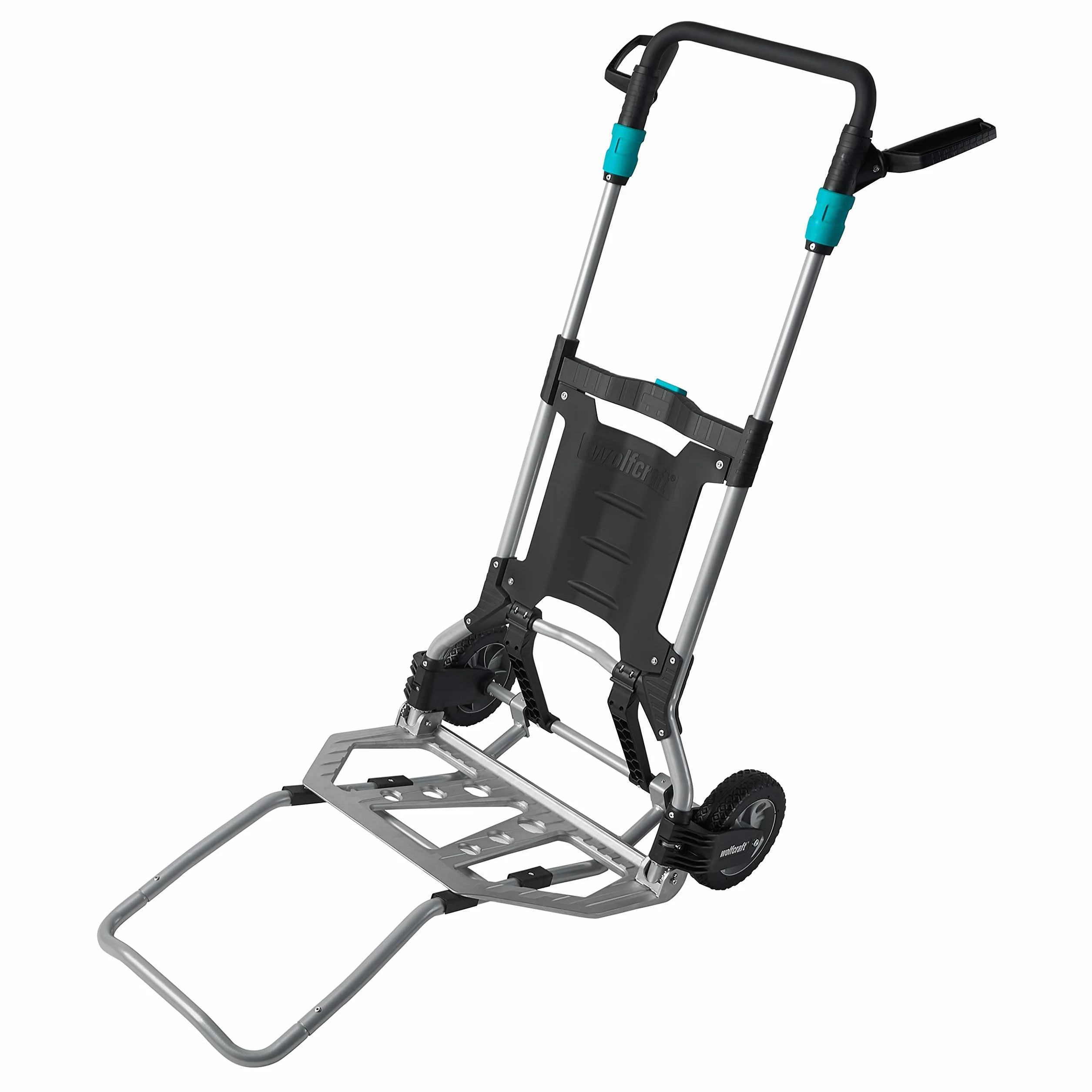 wolfcraft Uchwyt do wózka transportowego TS I 5528000 I Pomocny do przenoszenia ciężkich ładunków do maks. 100 kg po schodach