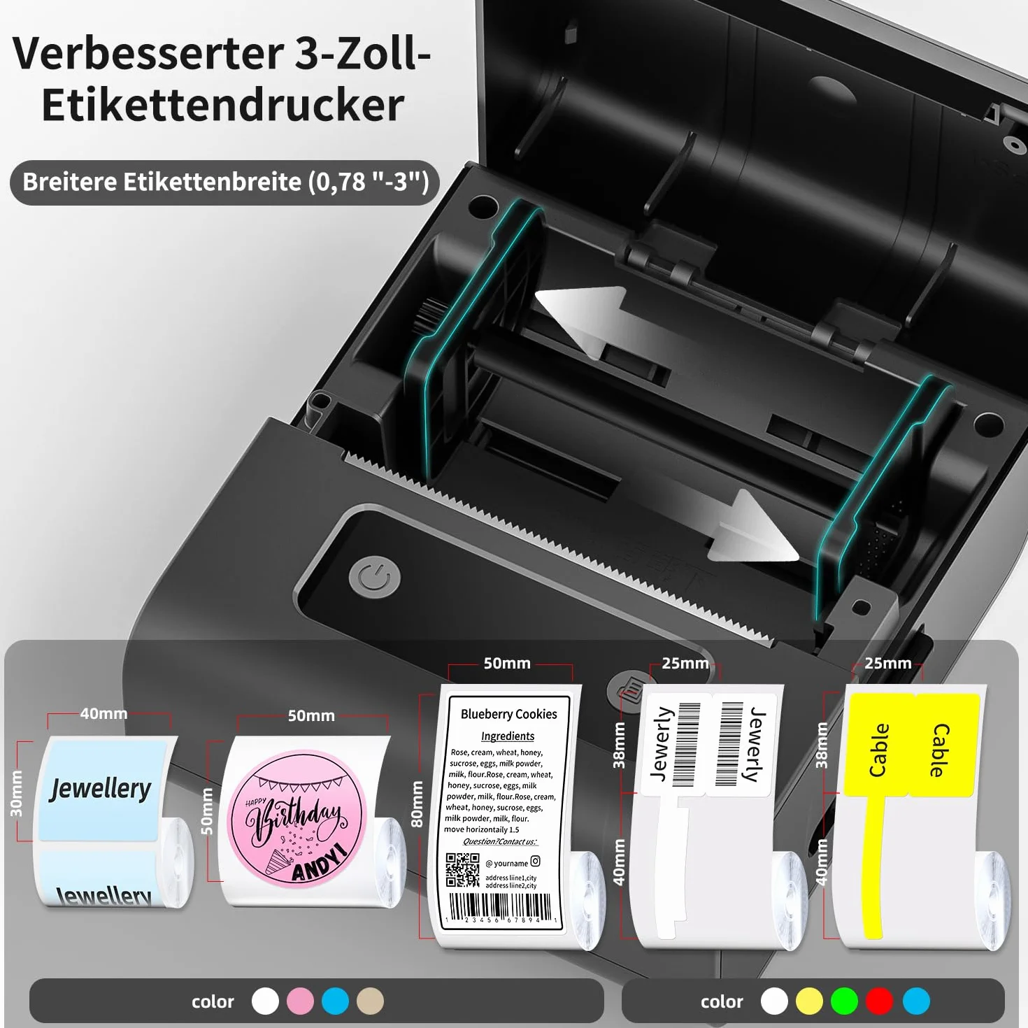 Phomemo M221 drukarka etykiet, 1 cale, Bluetooth, samoprzylepna, ulepszona drukarka etykiet, do kodów kreskowych, domu, biura, małych firm, do systemów Android i iOS, czarna