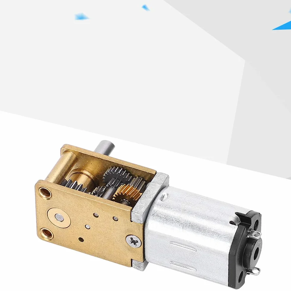 Mini metalowy silnik przekładniowy mikroelektryczny wentylator silnik N20 DC12 V Redukcja prędkości CW/CCW mikrosilnik (DC12V27RPM)