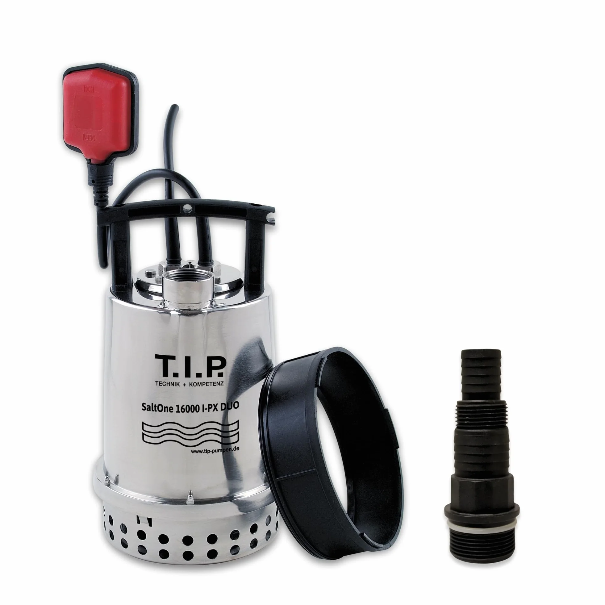 T.I.P. SaltOne 16000 I-PX DUO Pompa Zanurzalna do Brudnej Wody 16000 l/h Stal Nierdzewna 1mm Płaskie Zasysanie