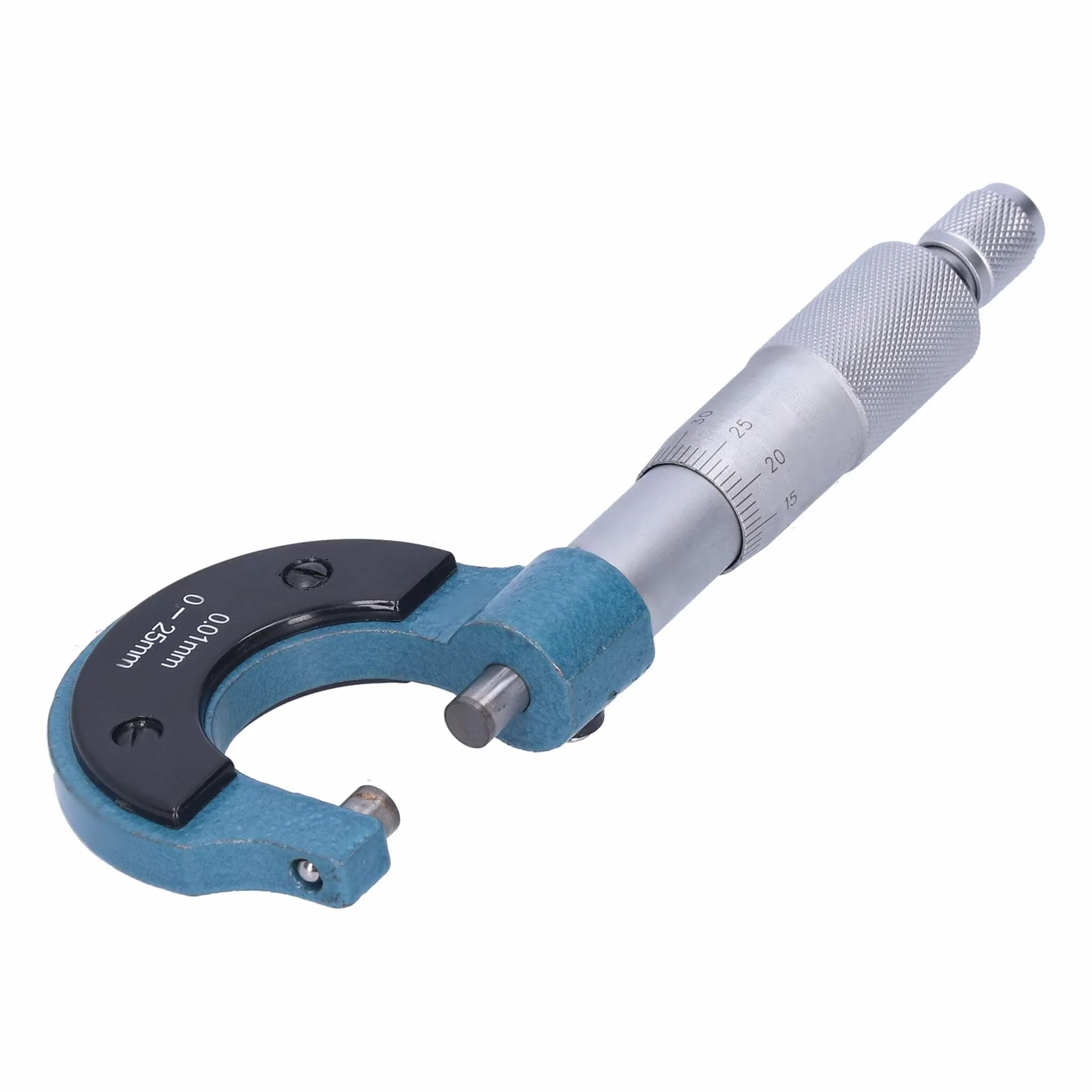 Przymiar Mikrometryczny, Mikrometr Zewnętrzny, 0-25mm Zakres 0,01mm Rozdzielczość 0,03mm Dokładność Profesjonalny Miernik Grubości, Wysoka Jakość Zewnętrzny Mikrometr Metryczny