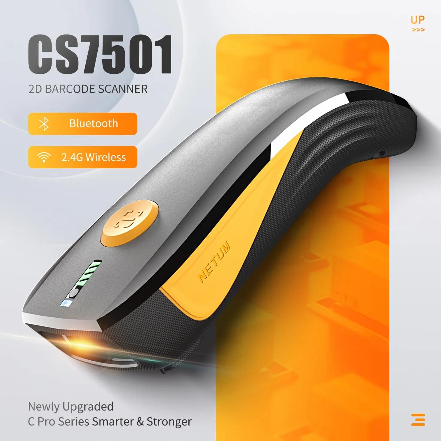 NETUM CS7501 Bluetooth Skaner Kodów Kreskowych 1D 2D Przenośny Bezprzewodowy