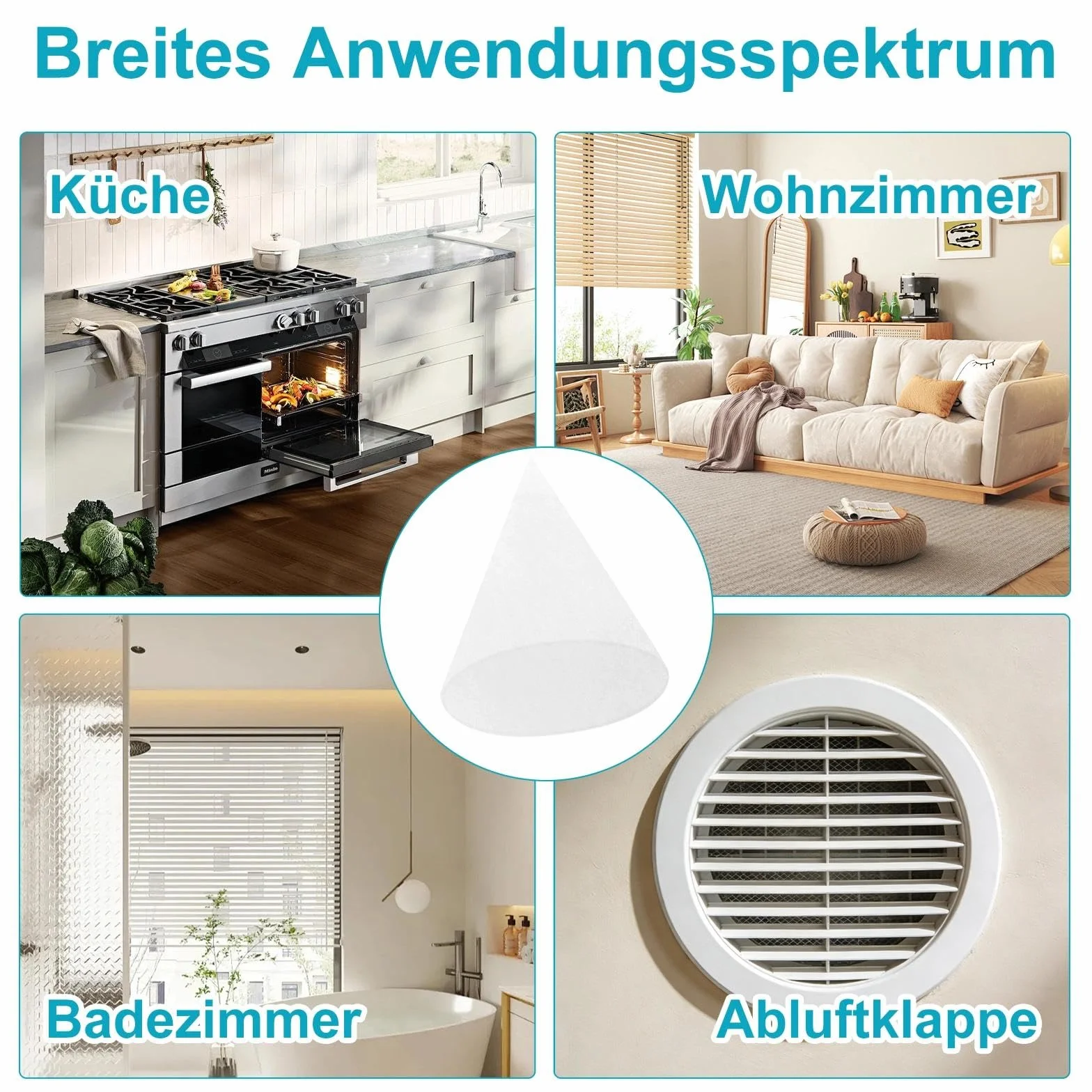 Filtr stożkowy DN 125 G4 zamiennik Zehnder Pluggit Maico Helios Disc Valves