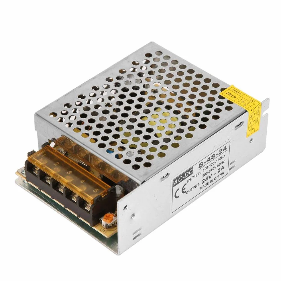 Transformator-Netzteilplatine, 110V-220V AC 24V / 2A Schaltnetzteil-Treiber Spannungswandler-Modul-Adapter