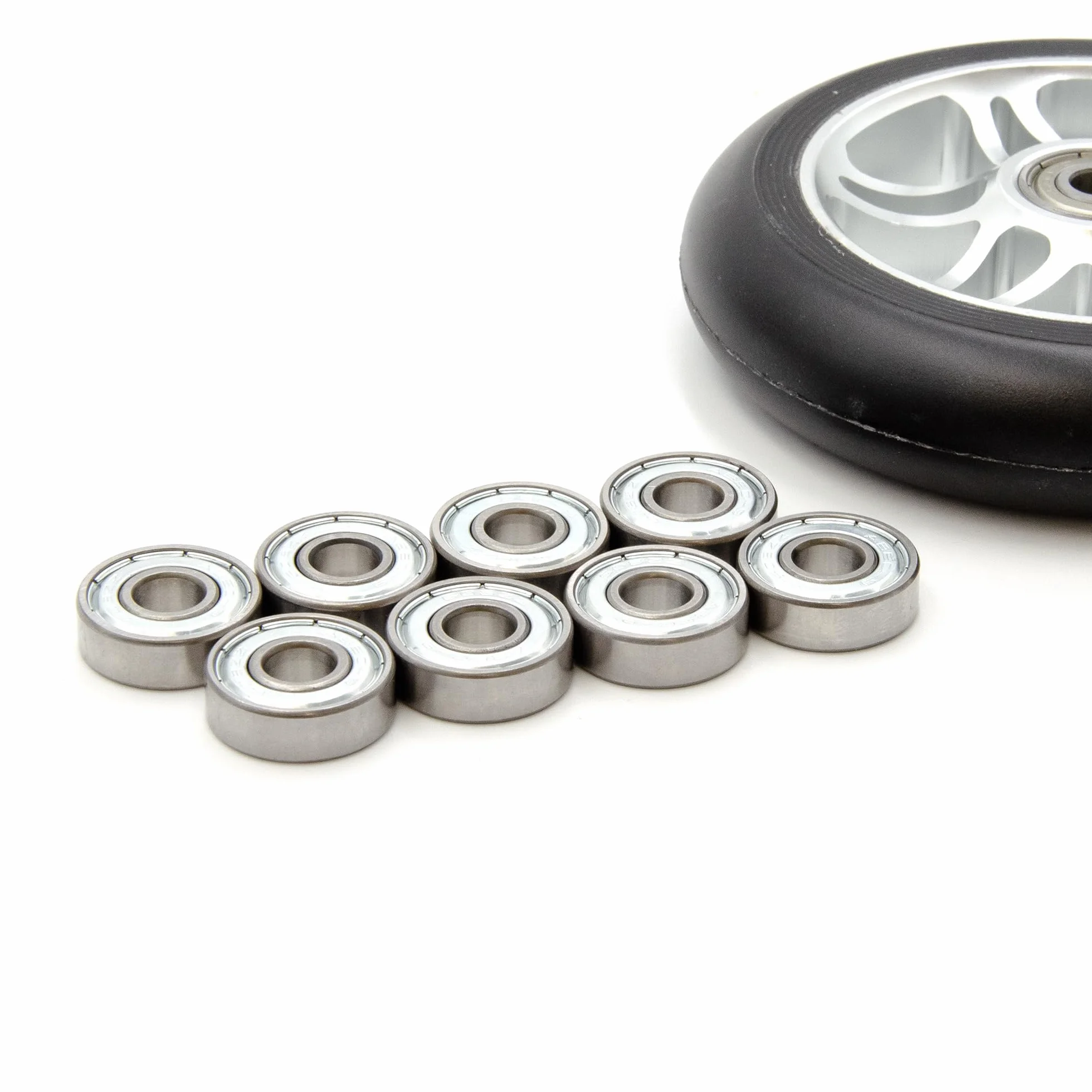 łożysko kulkowe 608 ZZ 22 mm x 8 mm x 7 mm ABEC 9 8 sztuk
