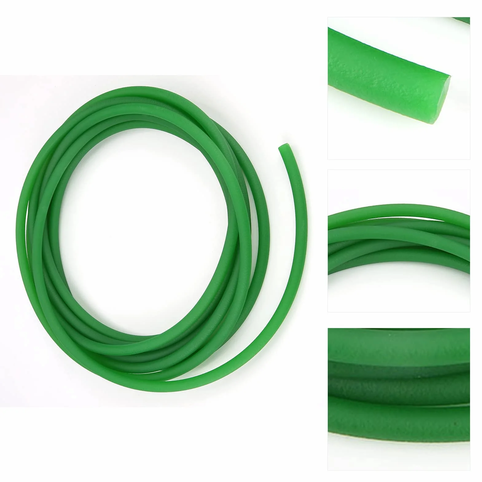 Okrągły pasek PU z szorstką powierzchnią Pasek napędowy PU do napędu (zielony) (8 mm * 5 m)