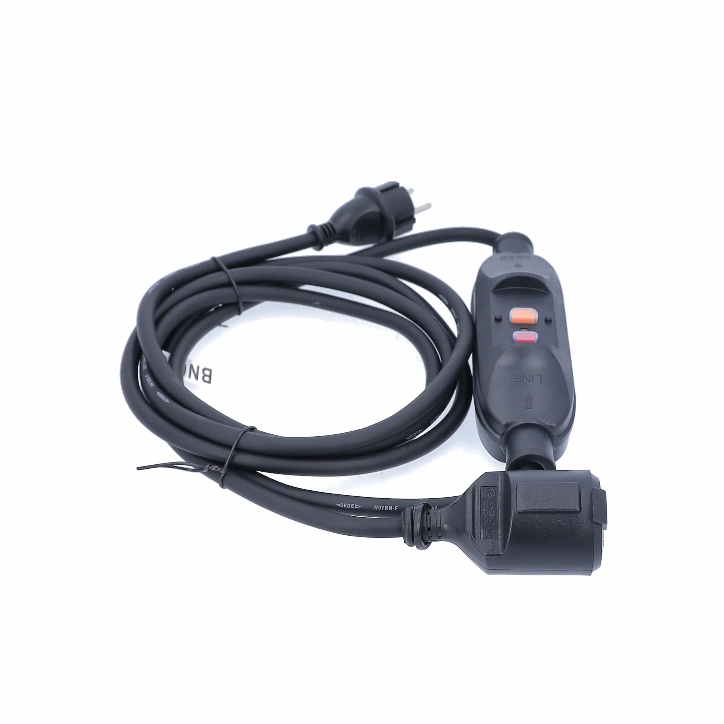 as - Schwabe 45222 PRCD Zwischenschalter mit Leitung (2x1,5 m), Schutzkontaktstecker und Kupplung mit Schutzklappe, 230 V, 16 A
