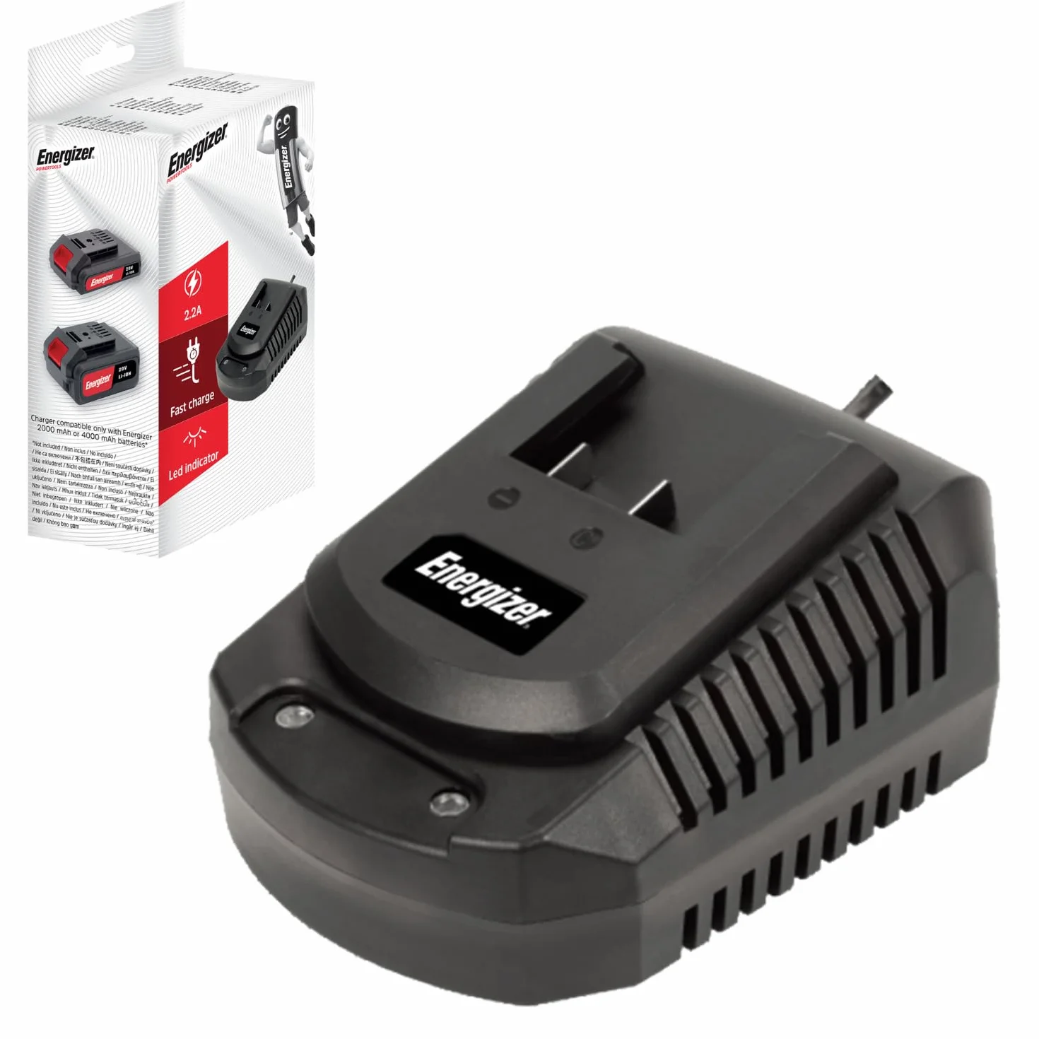 Energizer Ładowarka 220-240 V 2,2 A do akumulatorów litowo-jonowych 20 V