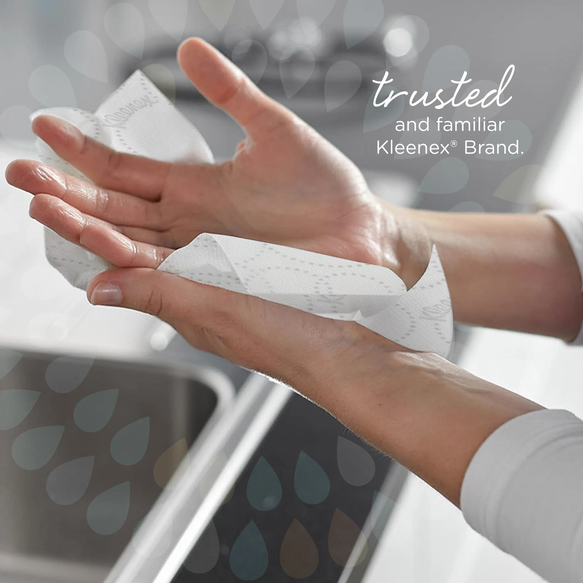 Kleenex Ultra 6710 Składane Ręczniki do Rąk 3-warstwowe V-Fold 15 opakowań × 96