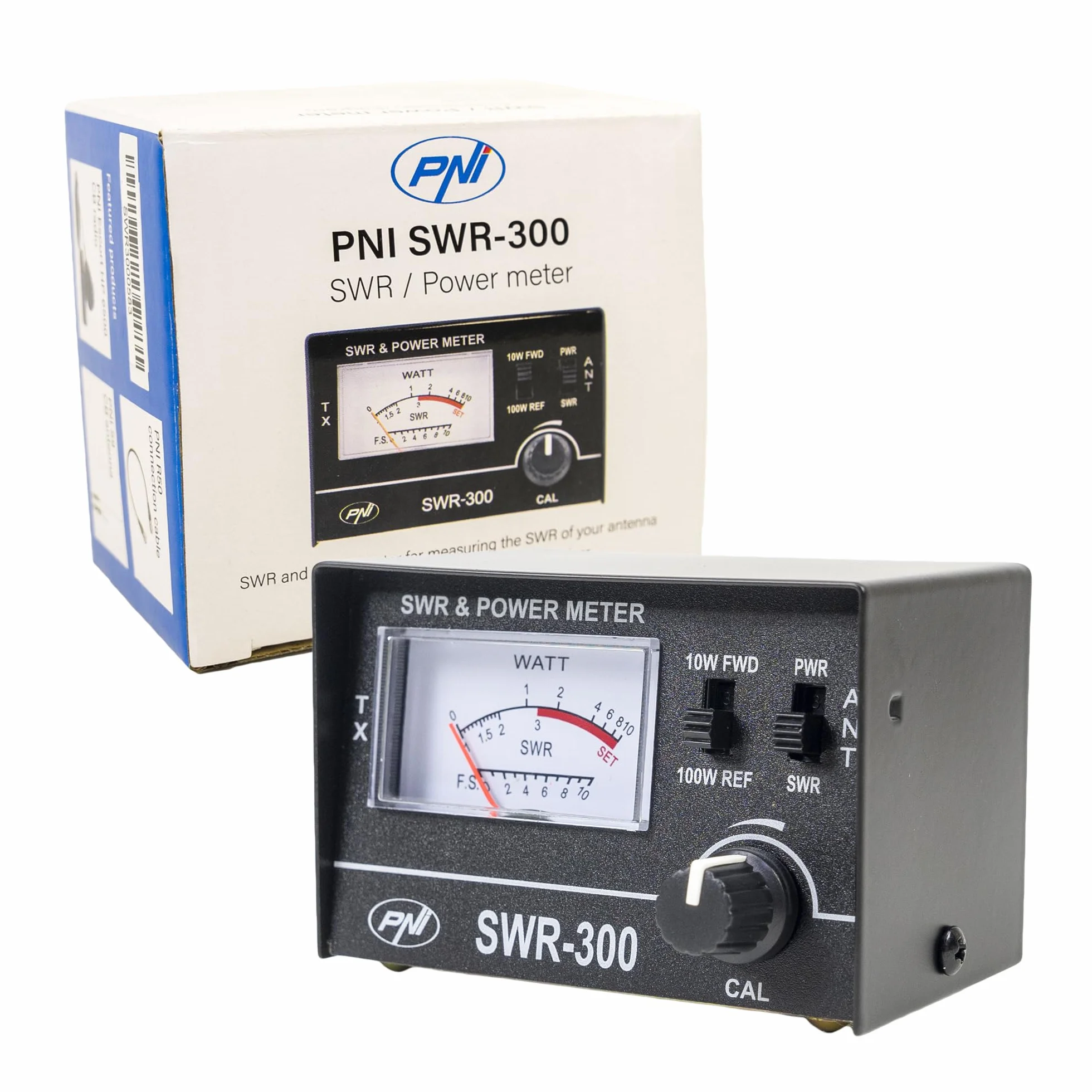 Reflektometr PNI SWR-300 PWR-SWR miernik do pomiaru SWR anten radiowych w zakresie częstotliwości 26-30 MHz i mocy stacji radiowych CB