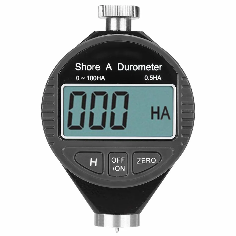 Tester twardości wyświetlacza LCD, twardość 100HD Shore A do pomiaru twardości różnych miękkich materiałów, takich jak guma, żel krzemionkowy, opony i plastik