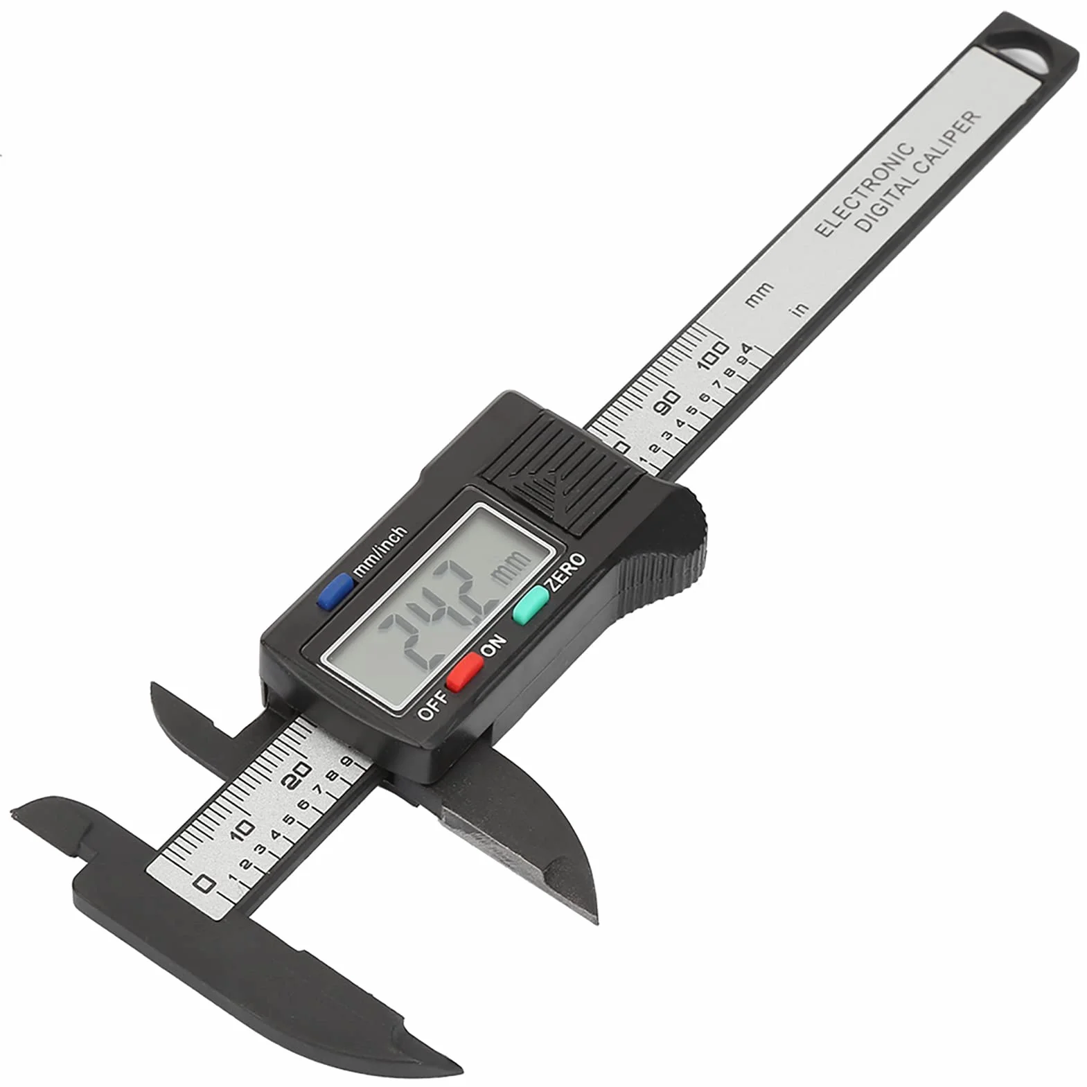 Paquimetro Cyfrowa Suwmiarka Z Włókna Węglowego 100 mm Duży Ekran LCD