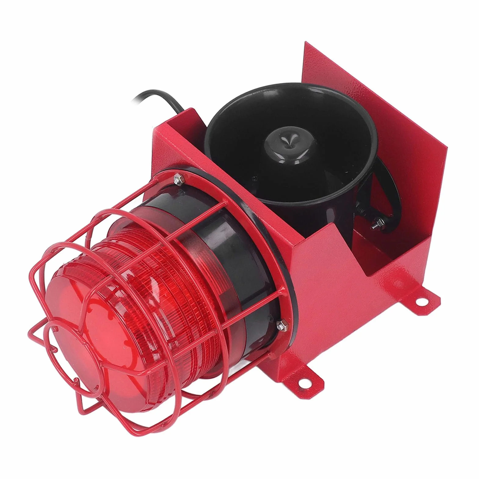 Alarm Siren IP65 Waterproof LED Strobe 220V Stop Aluminium PVC