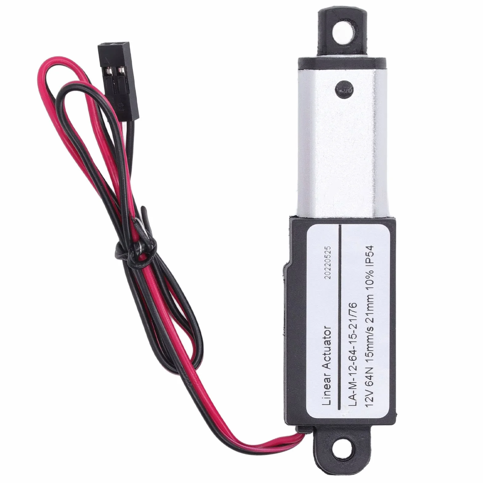 Mini Elektryczny Siłownik Liniowy 12V 64N 15mm/s IP54 21mm