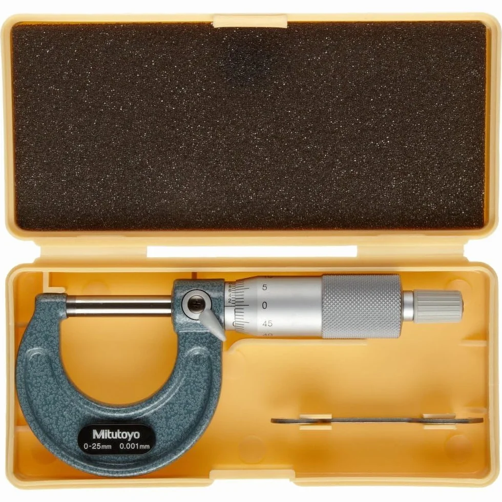 Mitutoyo MIT103-129 Mikrometr z podziałką 0,001 mm, zakres 0 mm-25 mm