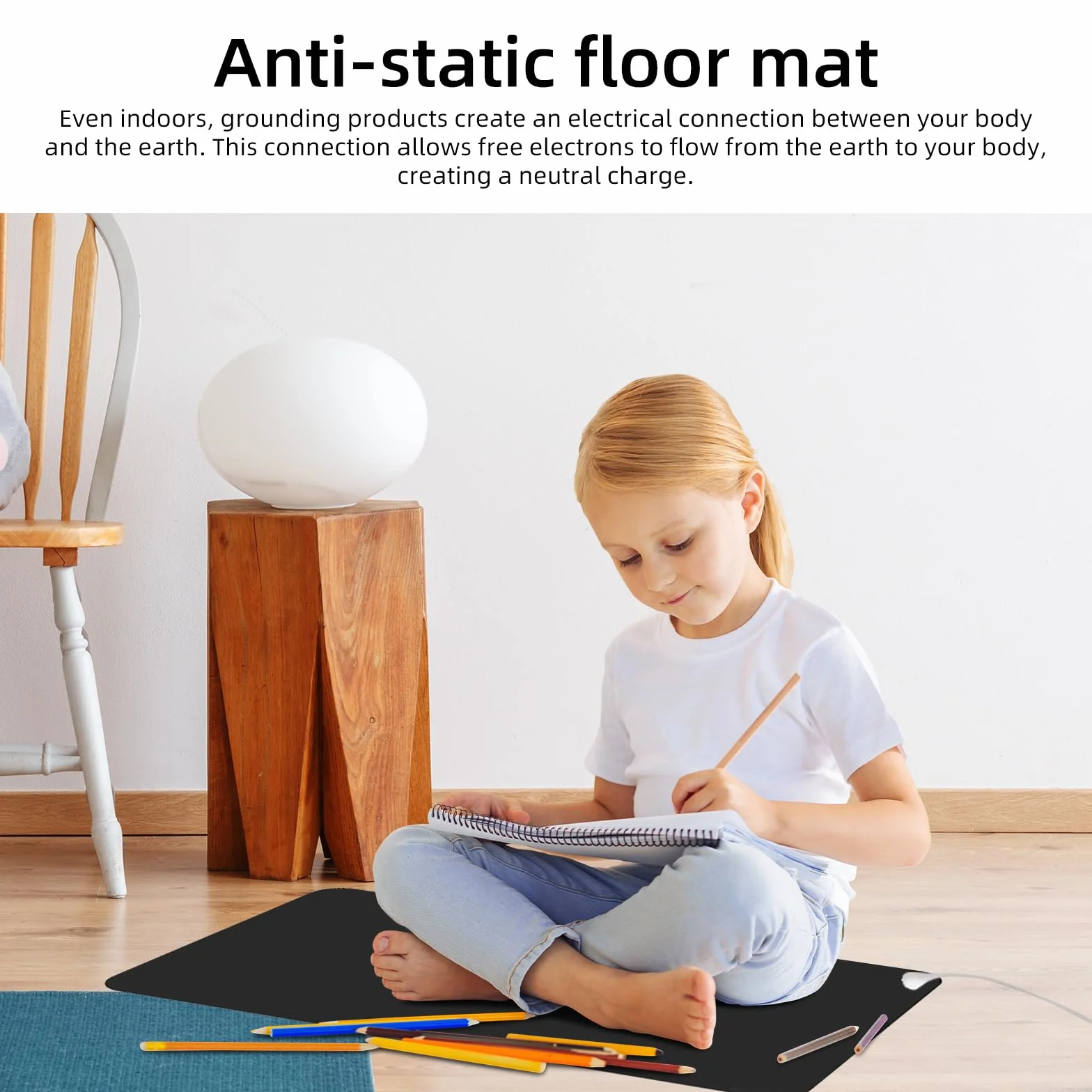 Mata uziemiająca antystatyczna 40 x 60 cm z kablem uziemiającym UE