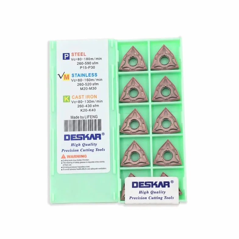 Deskar 100% oryginalny WNMG WNMG08 WNMG0804 WNMG080408 MA WNMG080408-MA LF6118 sześciokątna wkładka frezująca do szybkiego podawania