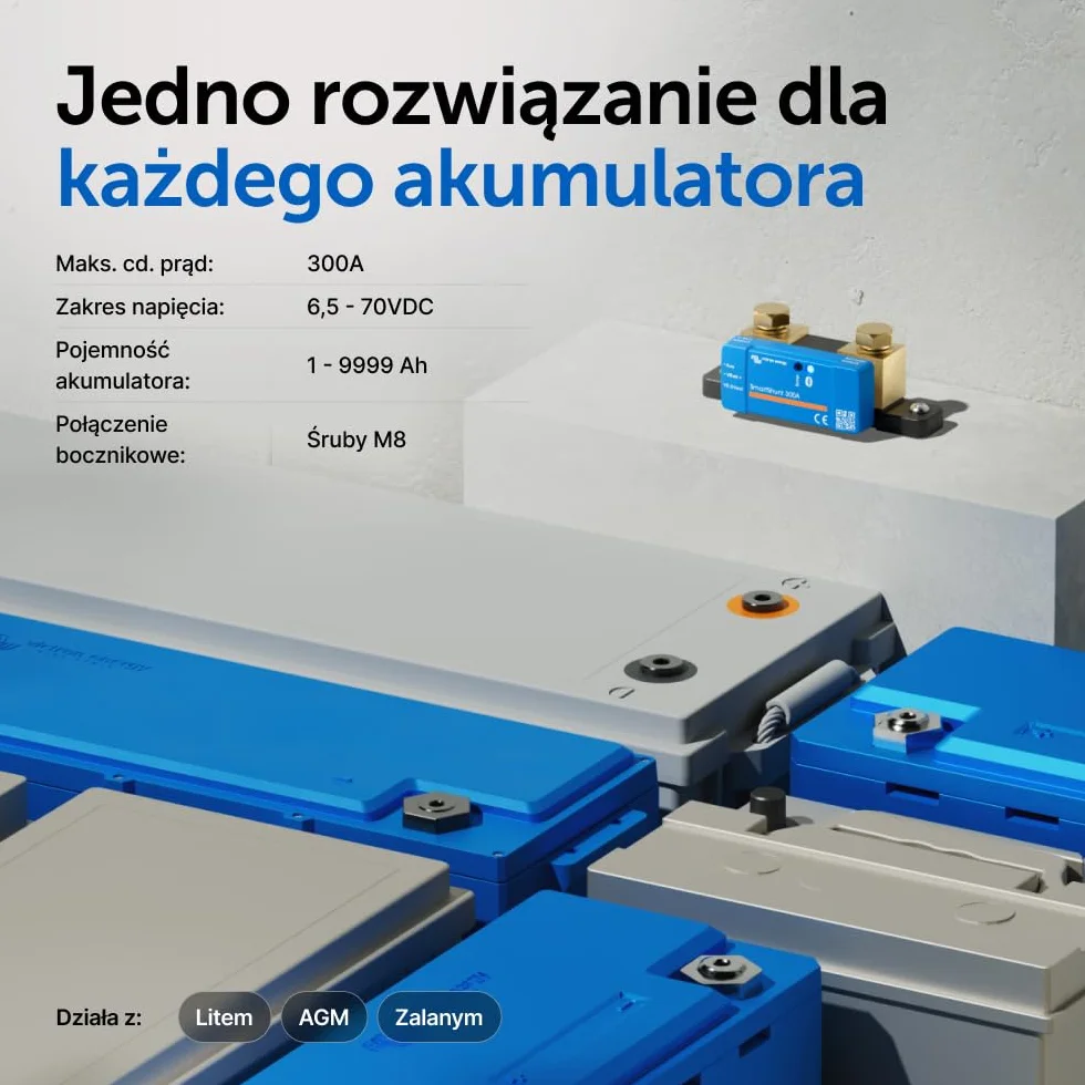 Victron Energy SmartShunt IP65 300 amp Monitor Akumulatorów (Bluetooth)