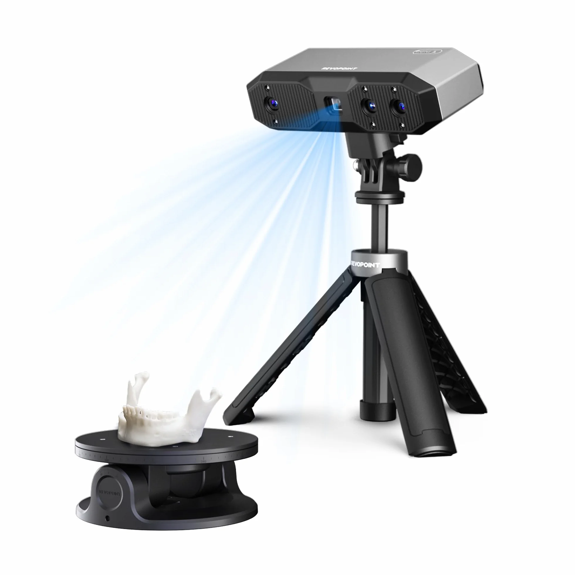 Revopoint MINI2 3D Scanner for 3D Printing Handheld,Up to 0.02mm Precision,16 fps Fast Scanning, Color Scan Portable 3D Model Scanner, Advanced