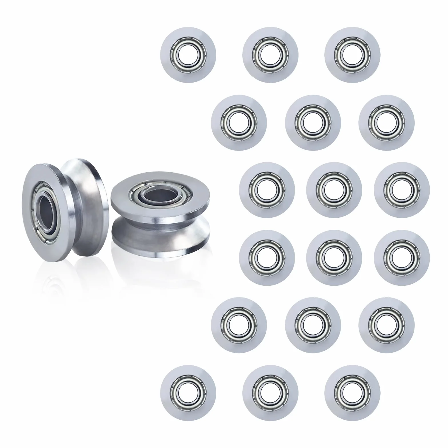 Zestaw łożysk V623ZZ 4x13x6 mm, łożysko koła pasowego ze stali węglowej do liniowego systemu ruchu