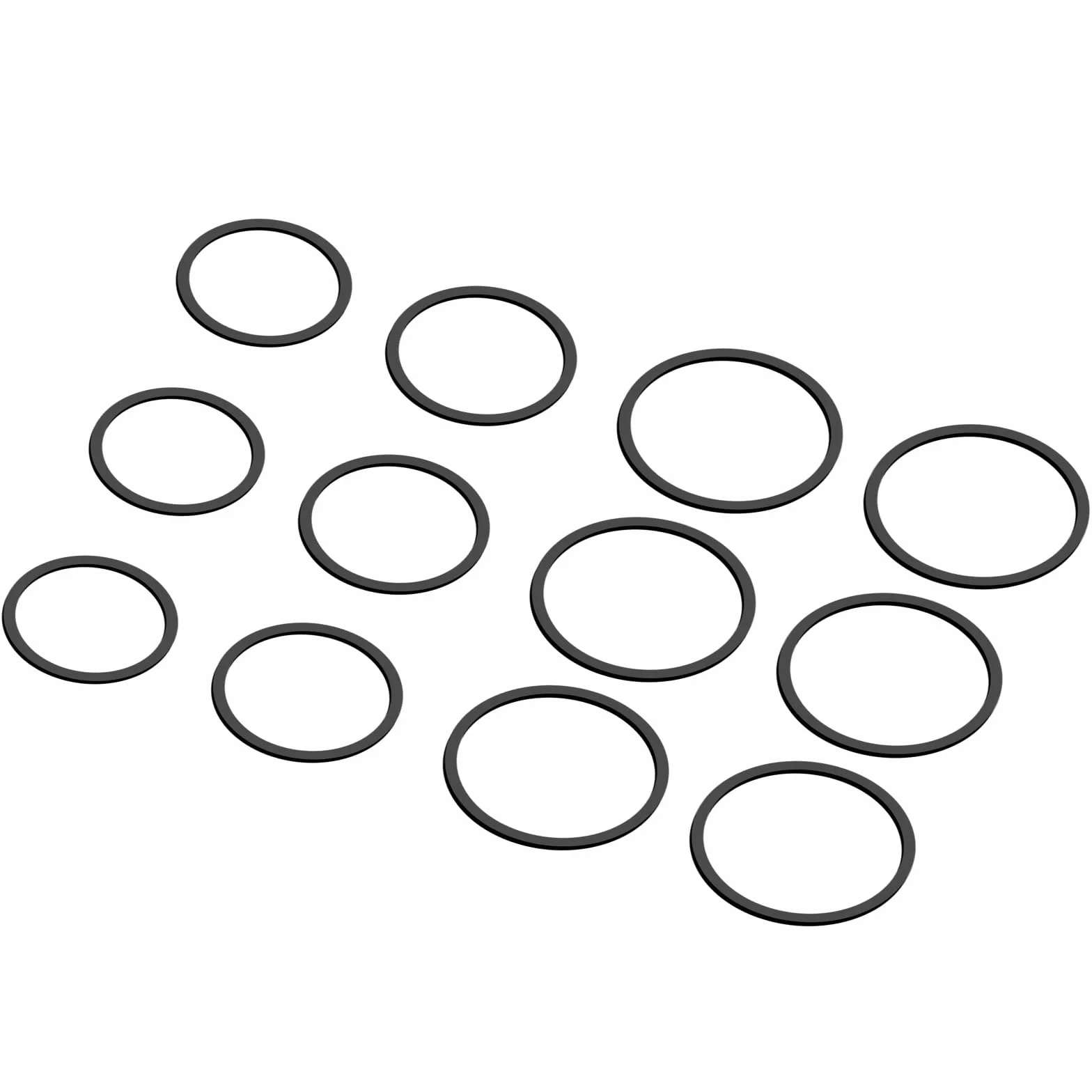 Kwadratowe gumowe paski o długości 30-40 mm do nagrywarek dyskowych i przenośnych odtwarzaczy 1,2 mm szerokość paska gracza 50 szt. Mix kaset taśmowych pasów napędowych