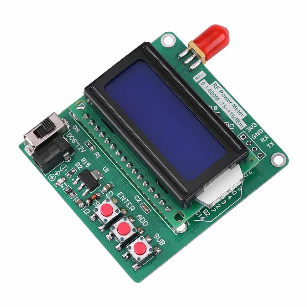 Miernik Mocy RF 1–600 MHz z Cyfrowym Wyświetlaczem LCD do Radia