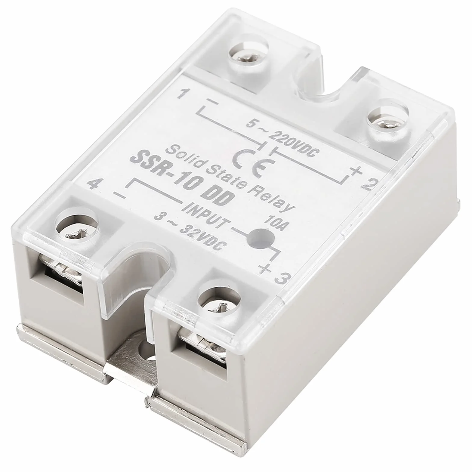 Przekaźnik półprzewodnikowy SSR-10 DD 5-220 VDC do procesu automatyki przemysłowej