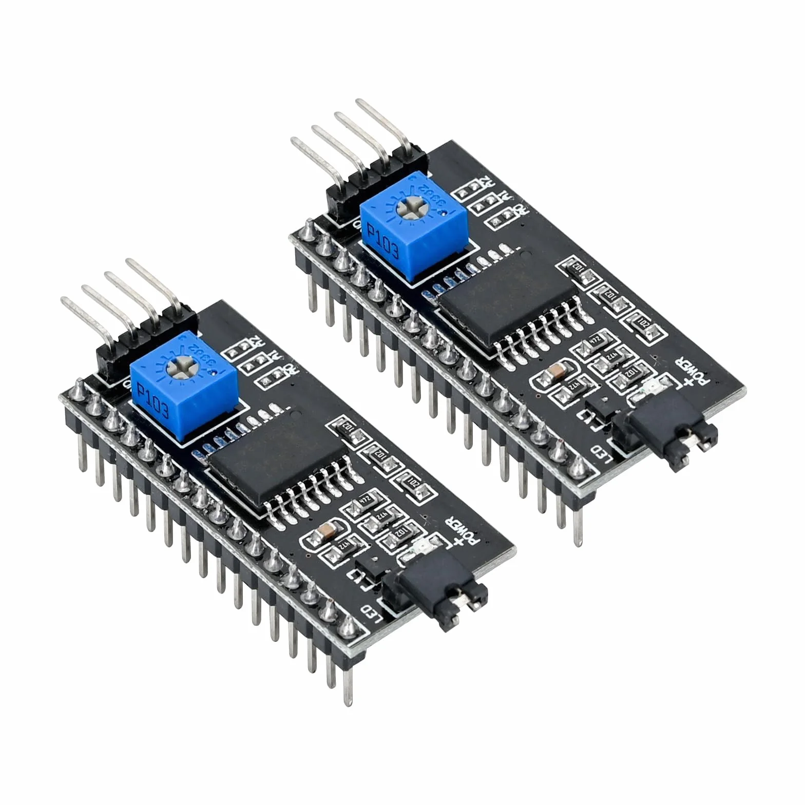 Wyświetlacz LCD I2C 5V 2004 1602 moduł konwertera adaptera