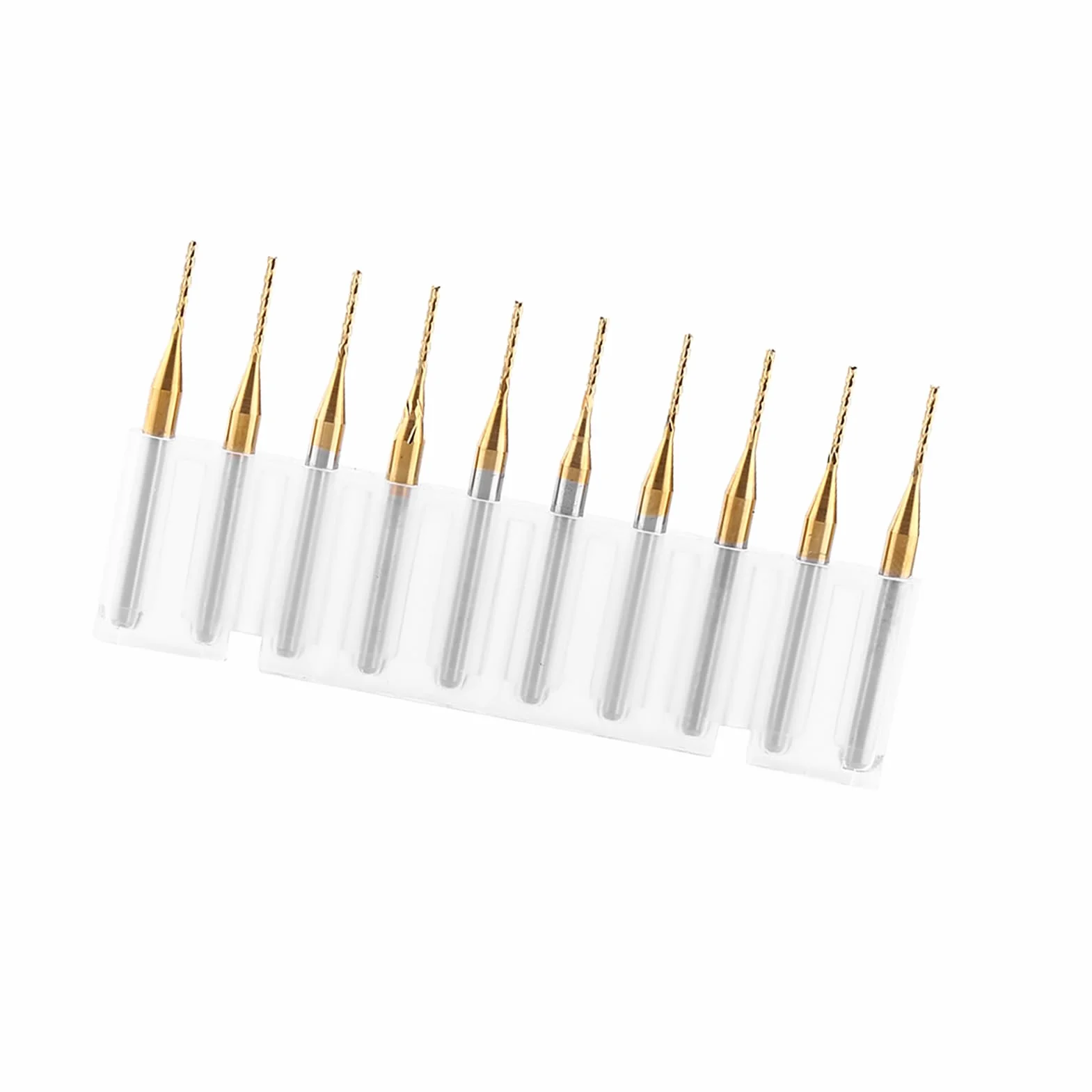 Zestaw frezów 10 sztuk, frez 1 mm, frez węglowy, frez CNC, frez do metalu, frez z węglika wolframu, wiertła do grawerowania, 3,175 mm x 1 mm