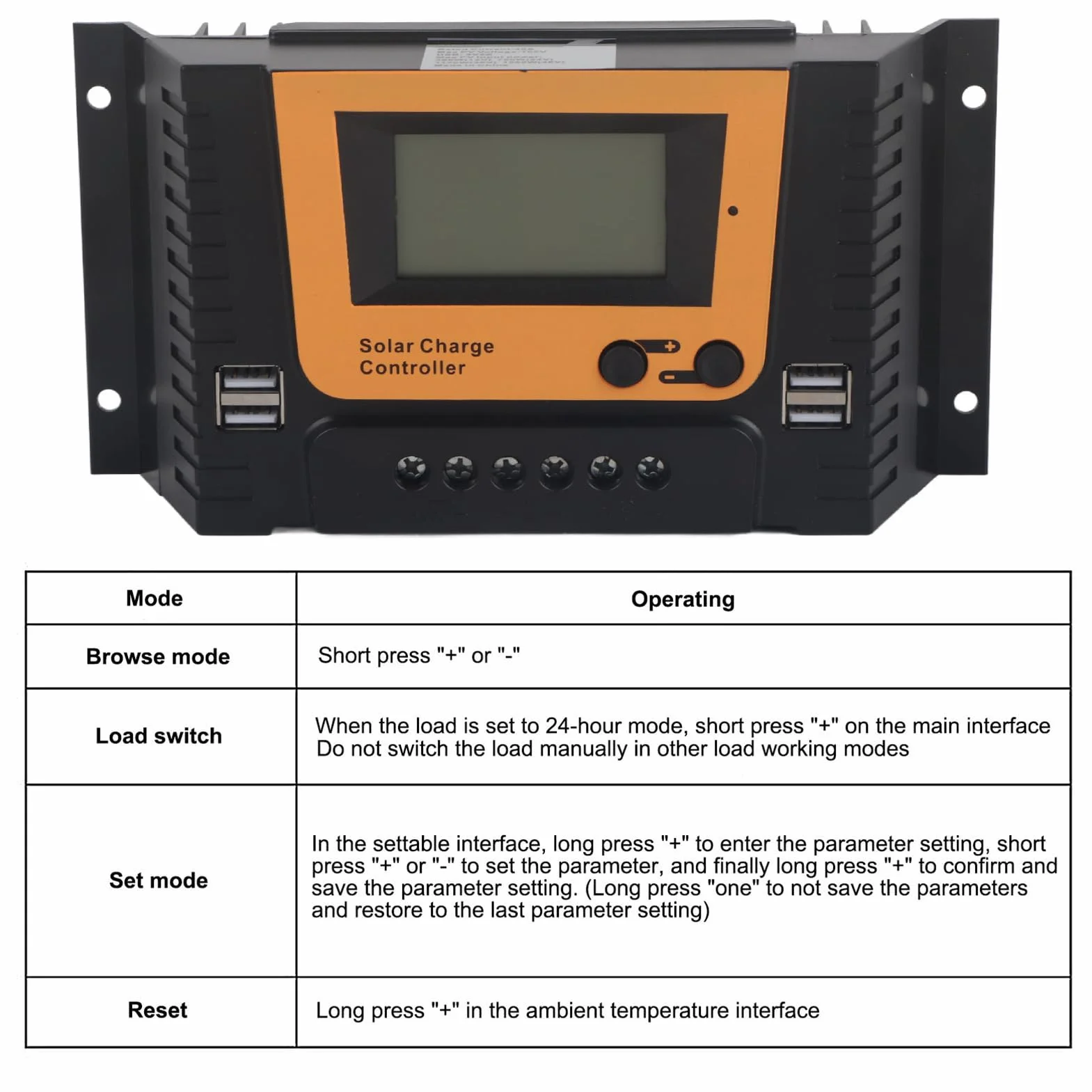 Regulator słoneczny ładowanie wodoodporny 40A 12V/24V/36V/48V do różnych akumulatorów